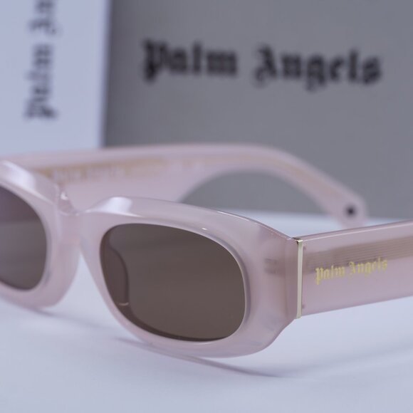 Palm Angels PERI104 NOAH 3B64 Rectangle Sunglasses - Pink/Brown - Picture 8 of 9